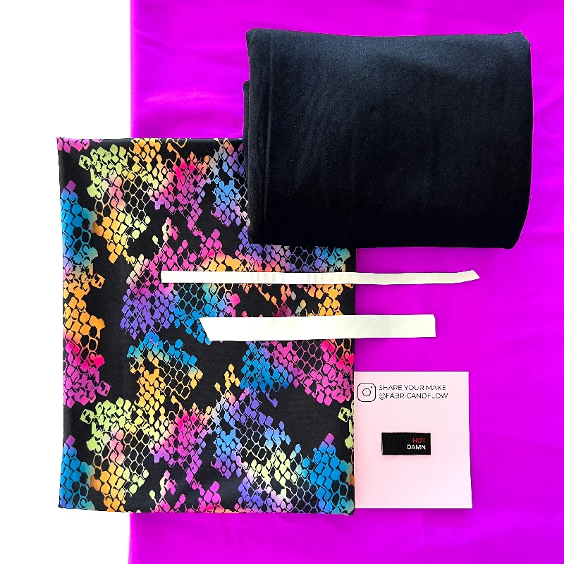 Swim Kit | Rainbow Snake + Electric Purple
