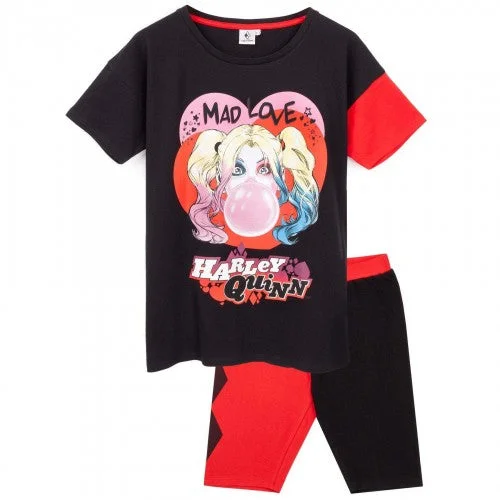 Harley Quinn Womens/Ladies Mad Love Pyjama Set Polyester pajama sets