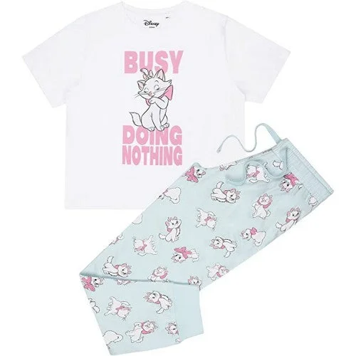 The Aristocats Womens/Ladies Busy Doing Nothing Marie Long Pyjama Set