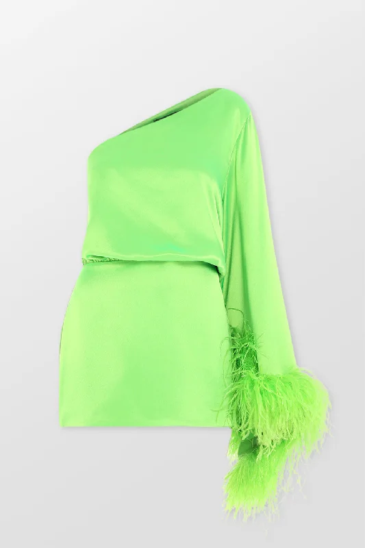 Allegra Feather Trim Mini Dress Zara mini dresses