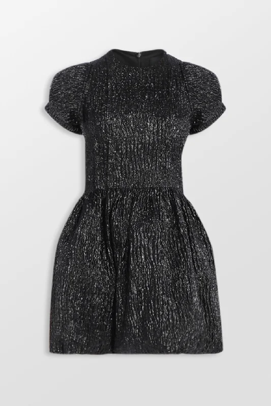 Cloque Puff Fitted Mini Dress Elegant mini dresses