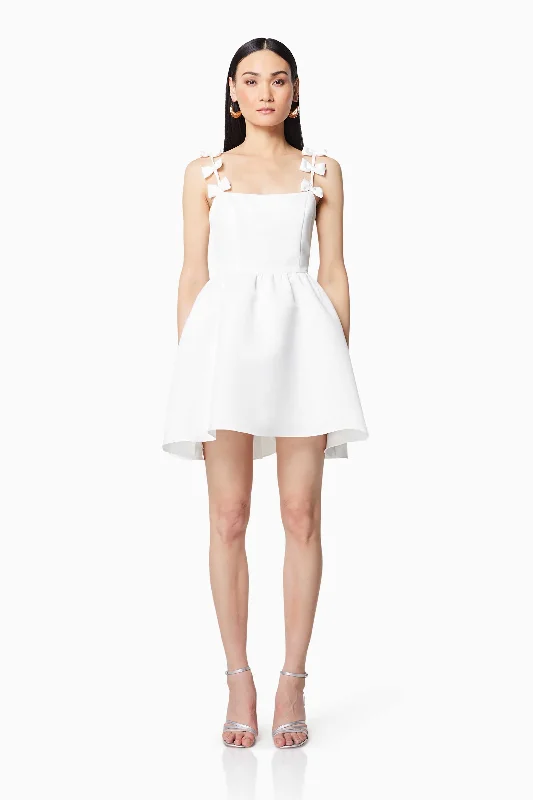 Enchantment Mini Dress In White Spring mini dresses
