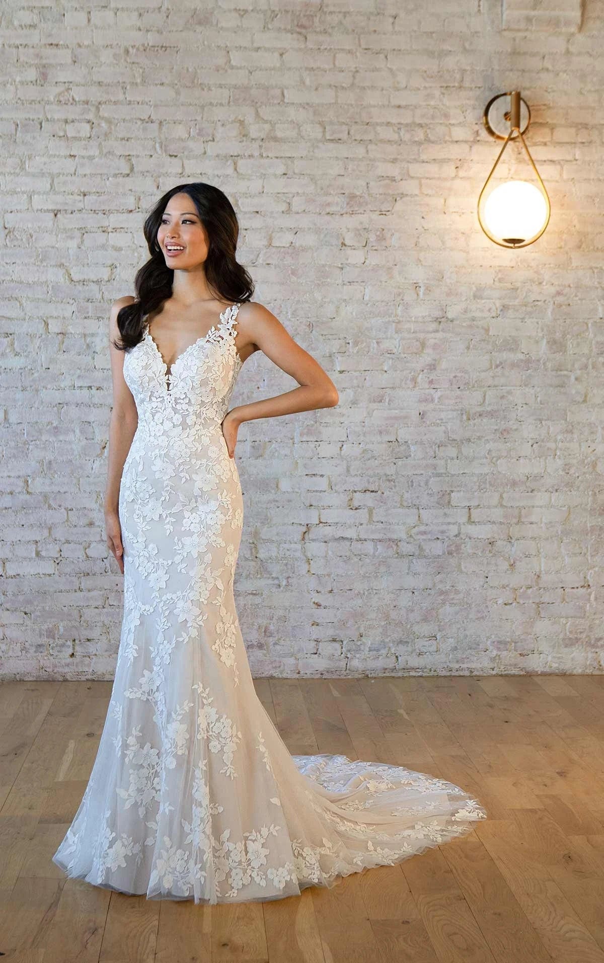 Stella York 7586 - Size 16 Lace Boho Dress