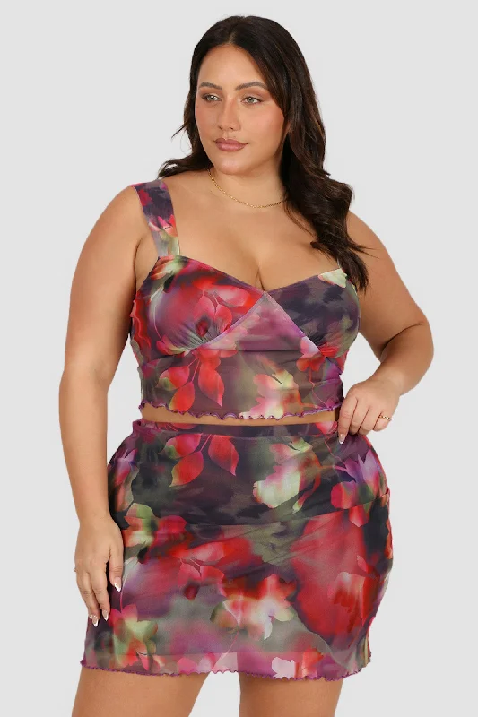 SABELA MINI SKIRT AMARI Ripped Mini Denim Skirt
