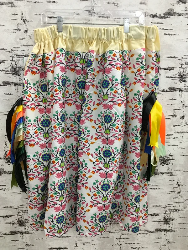 Handmade Seven Clans Yellow Ribbon Skirt Monochrome unclassified skirts
