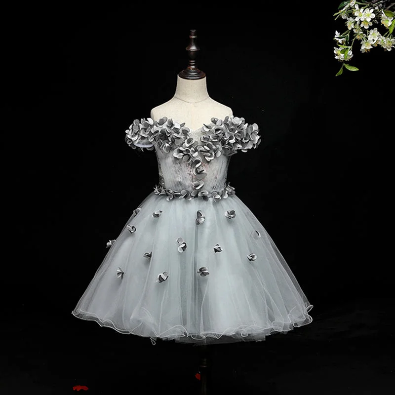 Elegant Flower Girl Dress Embroidery Dress Toddler Birthday Party Princess Dress Y2K party dresses