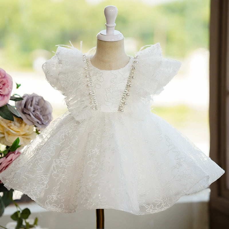 Elegant Flower Girl Embroidery Fluffy Dress Toddler Birthday Party Princess Dress PrettyLittleThing party dresses