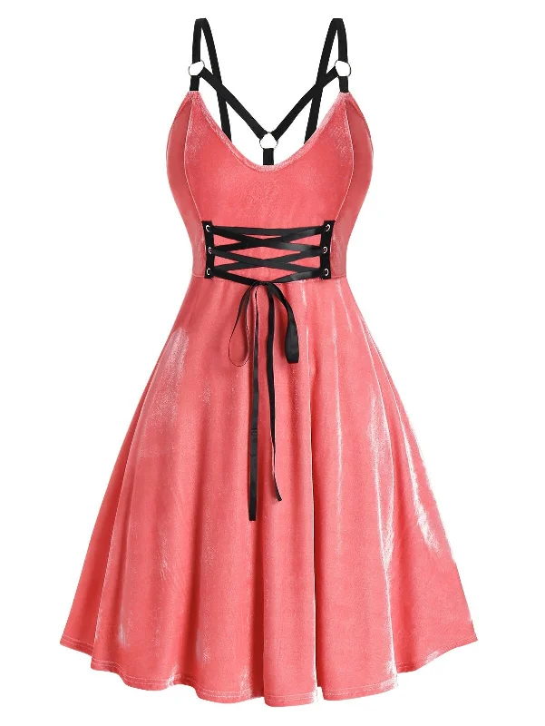 Cute Sissy Lace Up Dress Chic Lace Dress